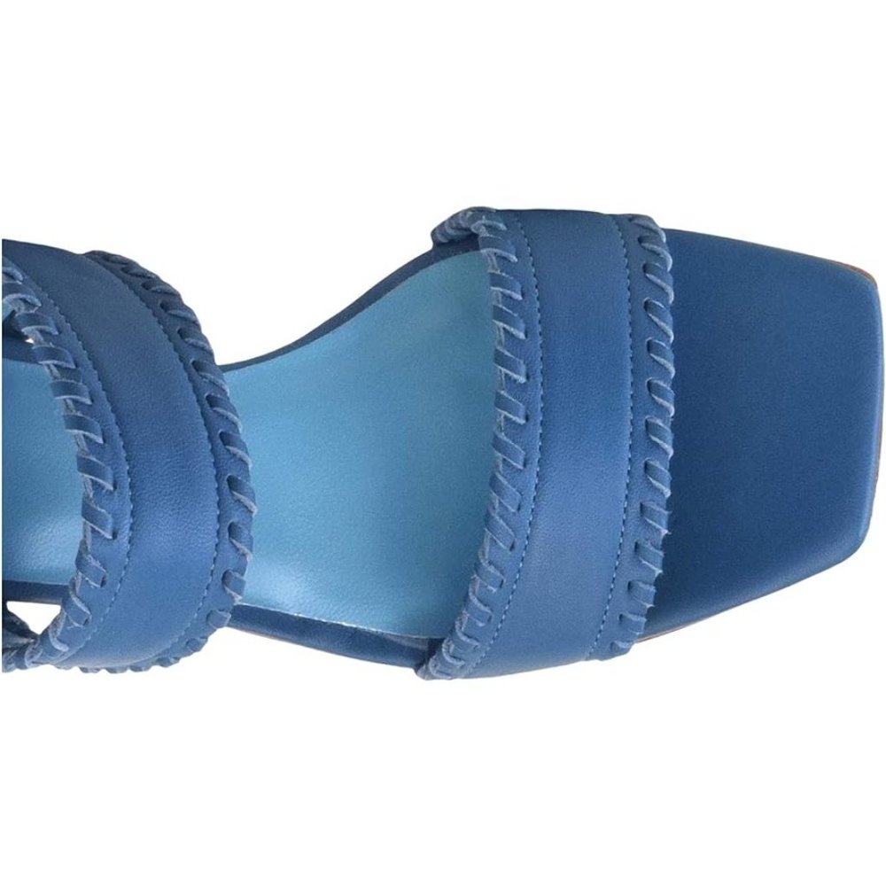 🆕 VALENTINA RANGONI Camille Sandals Shoes Memory Foam Cusion Comfort Blue 9 - Picture 3 of 10